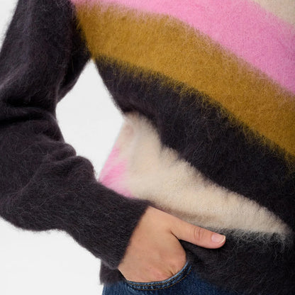 Nusuri Multi Stripe Pullover - Obsidian