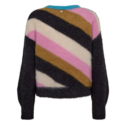 Nusuri Multi Stripe Pullover - Obsidian