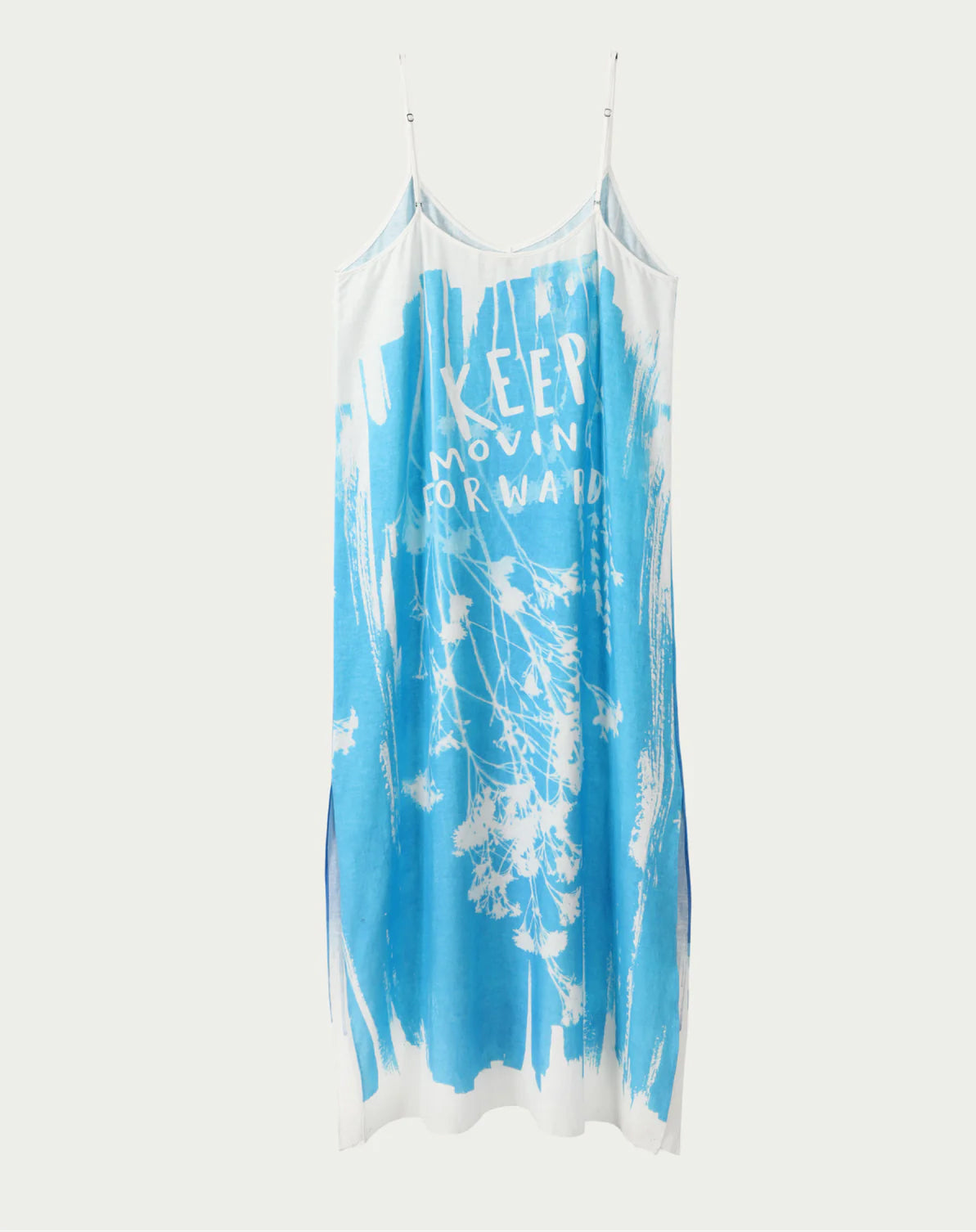 Olivia Linen Camisole Dress - Indigo Garden