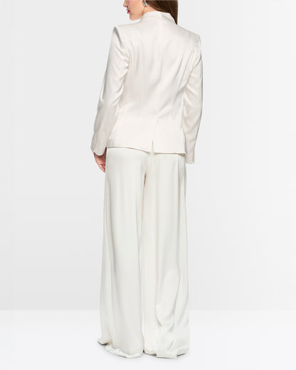 One Button Blazer - Ivory