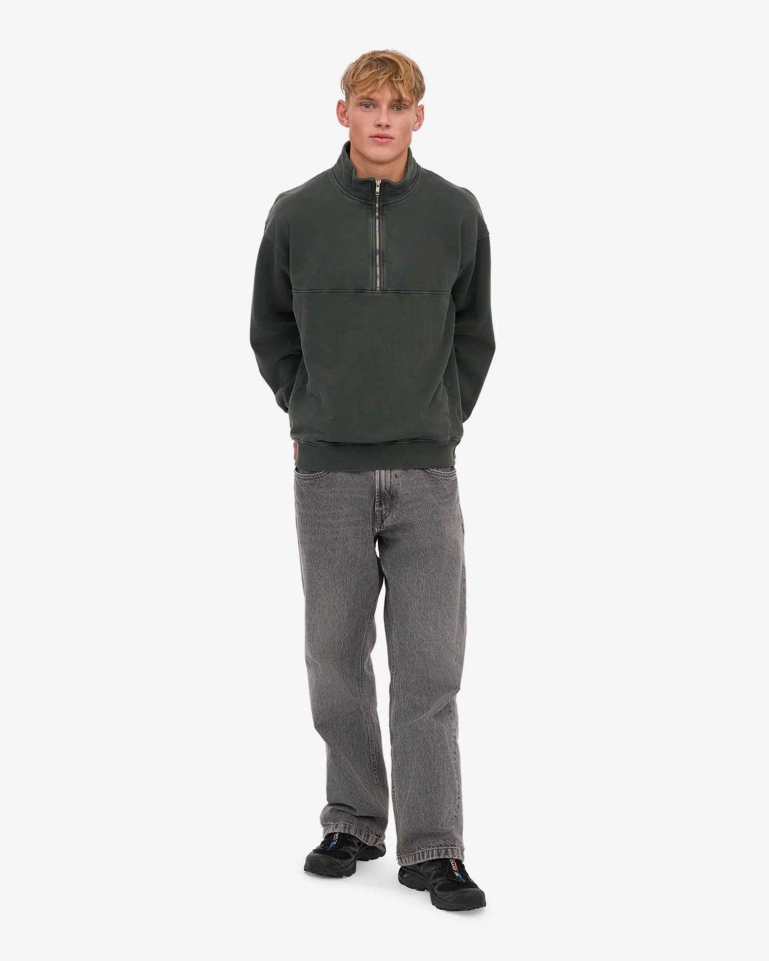 Organic Quarter Zip - Midnight Forest