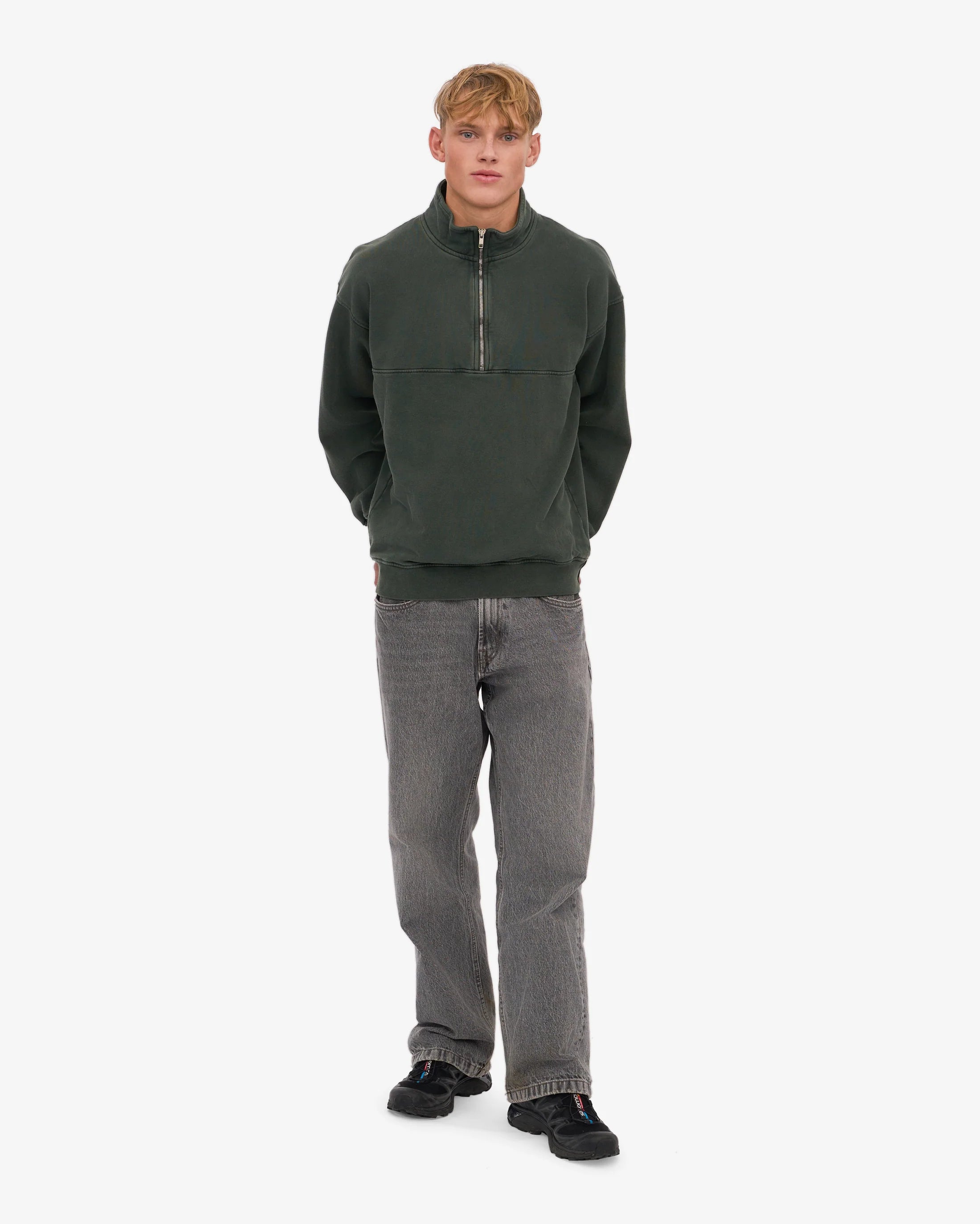 Organic Quarter Zip - Midnight Forest