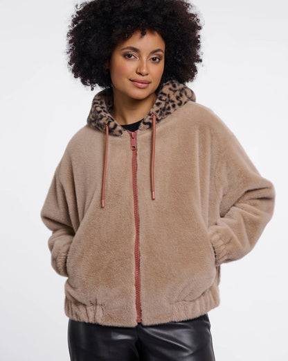 Ori Bomber With Animal Hood - Oat