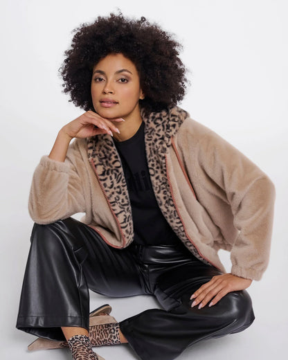 Ori Bomber With Animal Hood - Oat