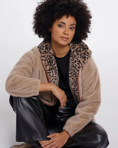 Ori Bomber With Animal Hood - Oat