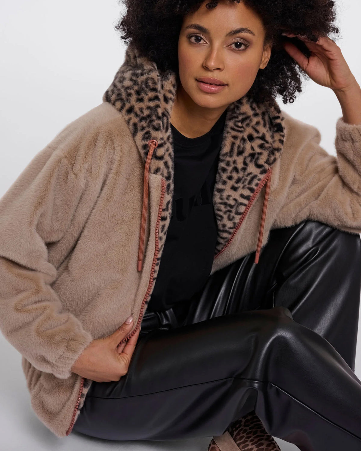 Ori Bomber With Animal Hood - Oat