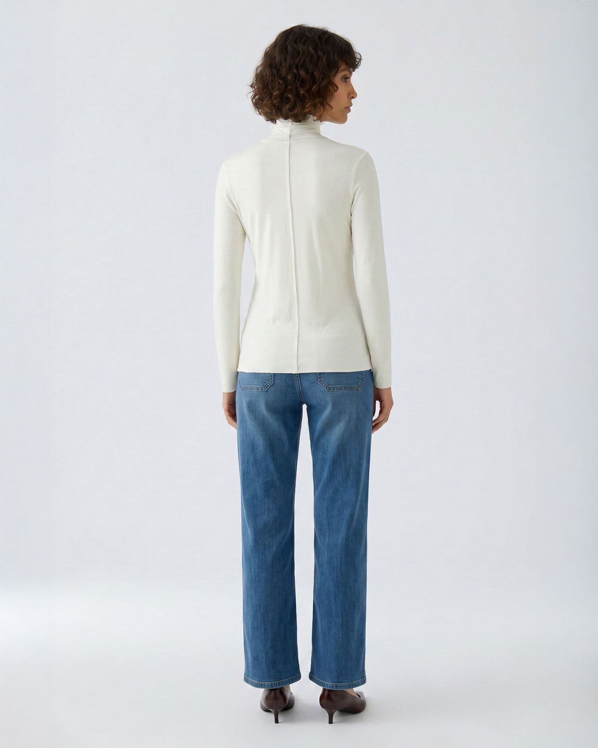 Long Sleeve Turtleneck - Cream