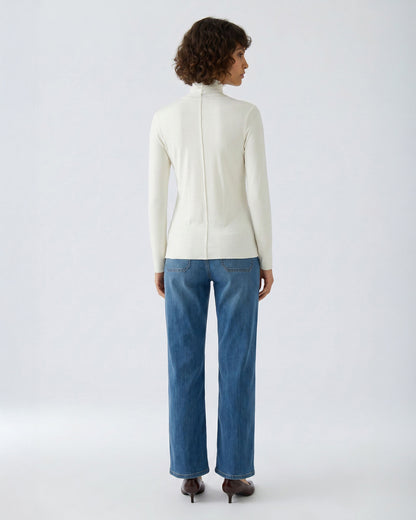 Long Sleeve Turtleneck - Cream