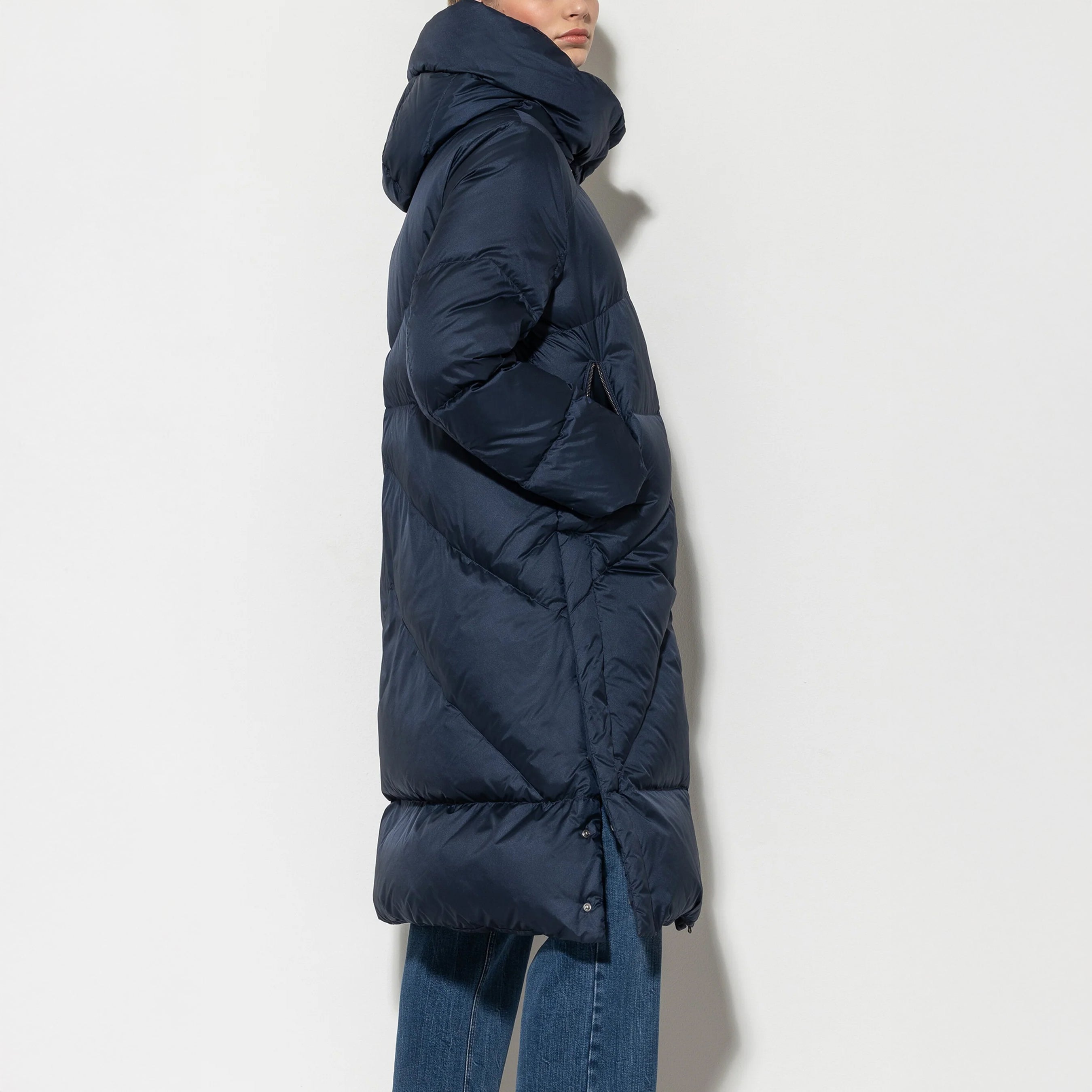 Outdoor Down Coat - Midnight Blue