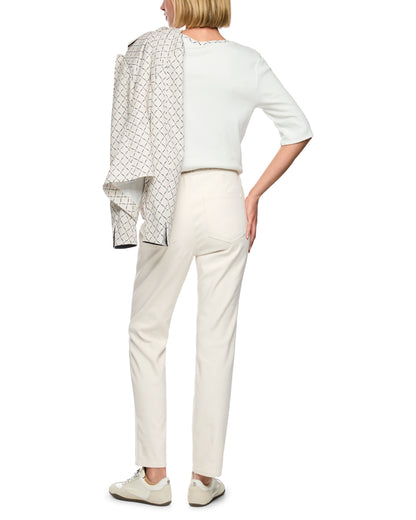Pull On Siena Trouser - Cream