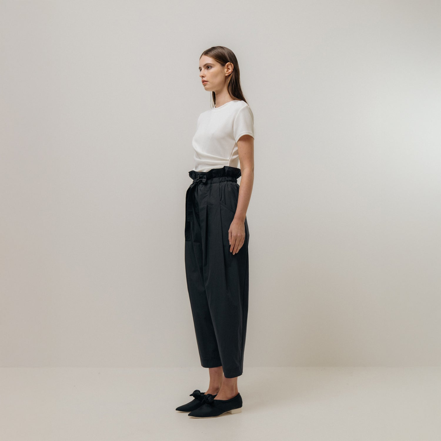 Paperbag Trousers - Charcoal
