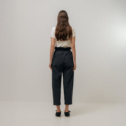 Paperbag Trousers - Charcoal