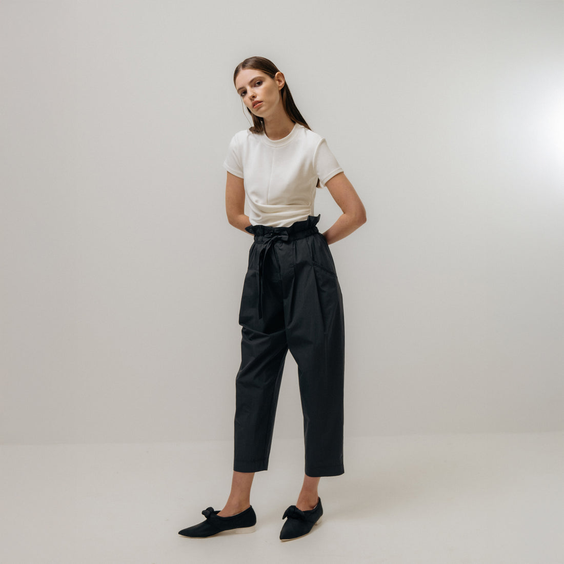 Paperbag Trousers - Charcoal