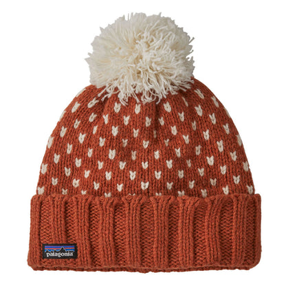 Snowbelle Beanie - Offset Dot: Burnished Red