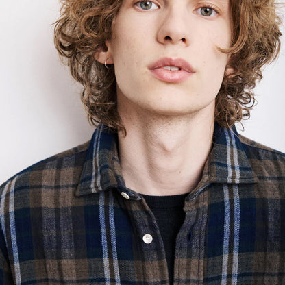 Paul Double Face Shirt - Army/Navy