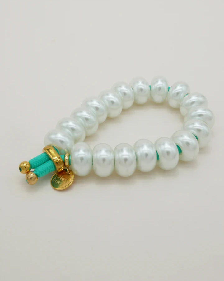 Pearl Turquoise Combo Bobble Bangle - Pearl Turquoise