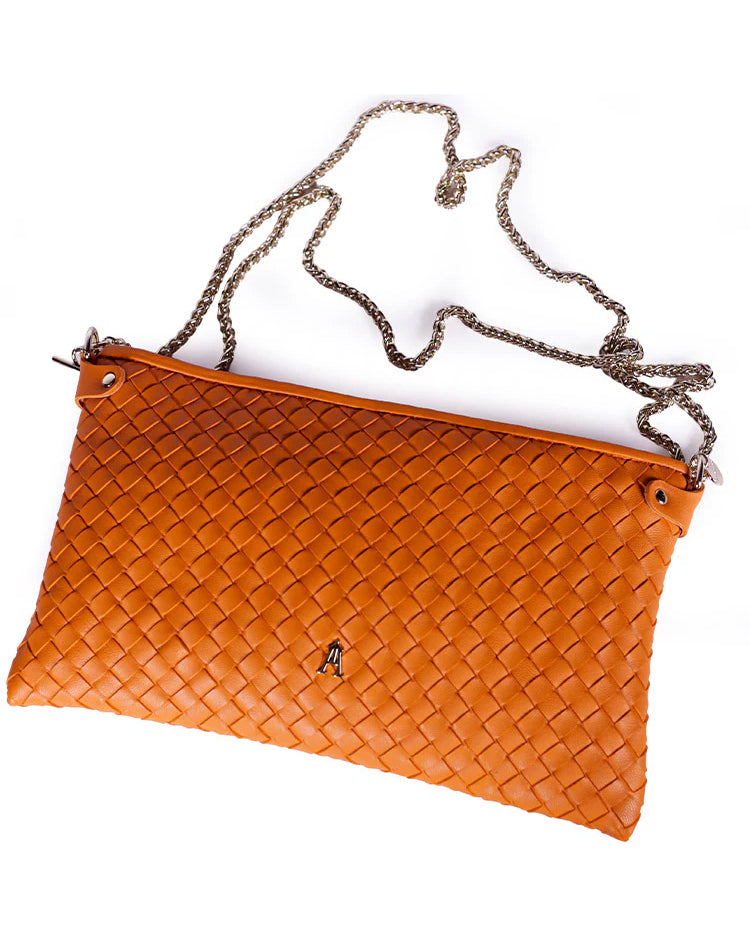 Pillow Tresse Woven Bag - Orange