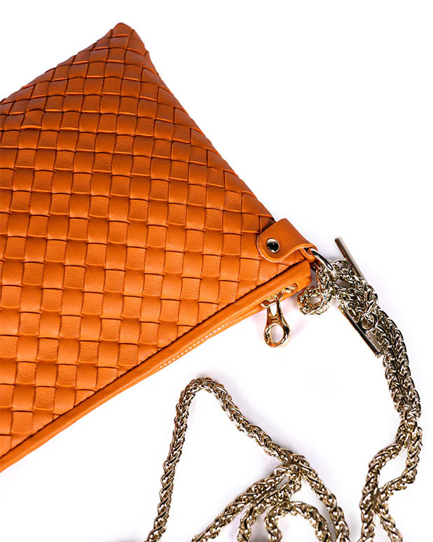 Pillow Tresse Woven Bag - Orange