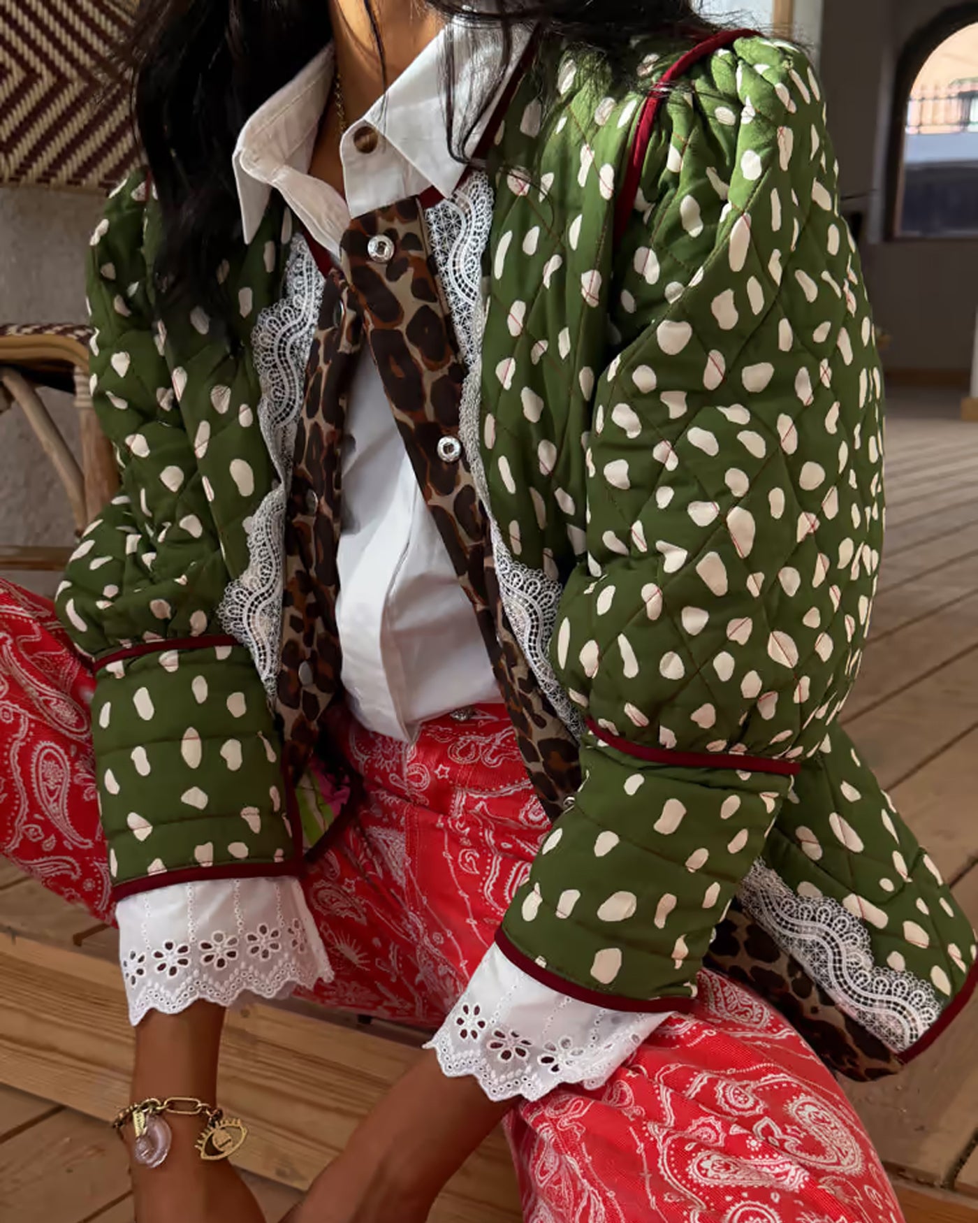 Cavells | Never Fully Dressed Pink Dallas Reversible Jacket in Multi