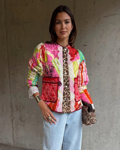 Pink Dallas Reversible Jacket - Multi