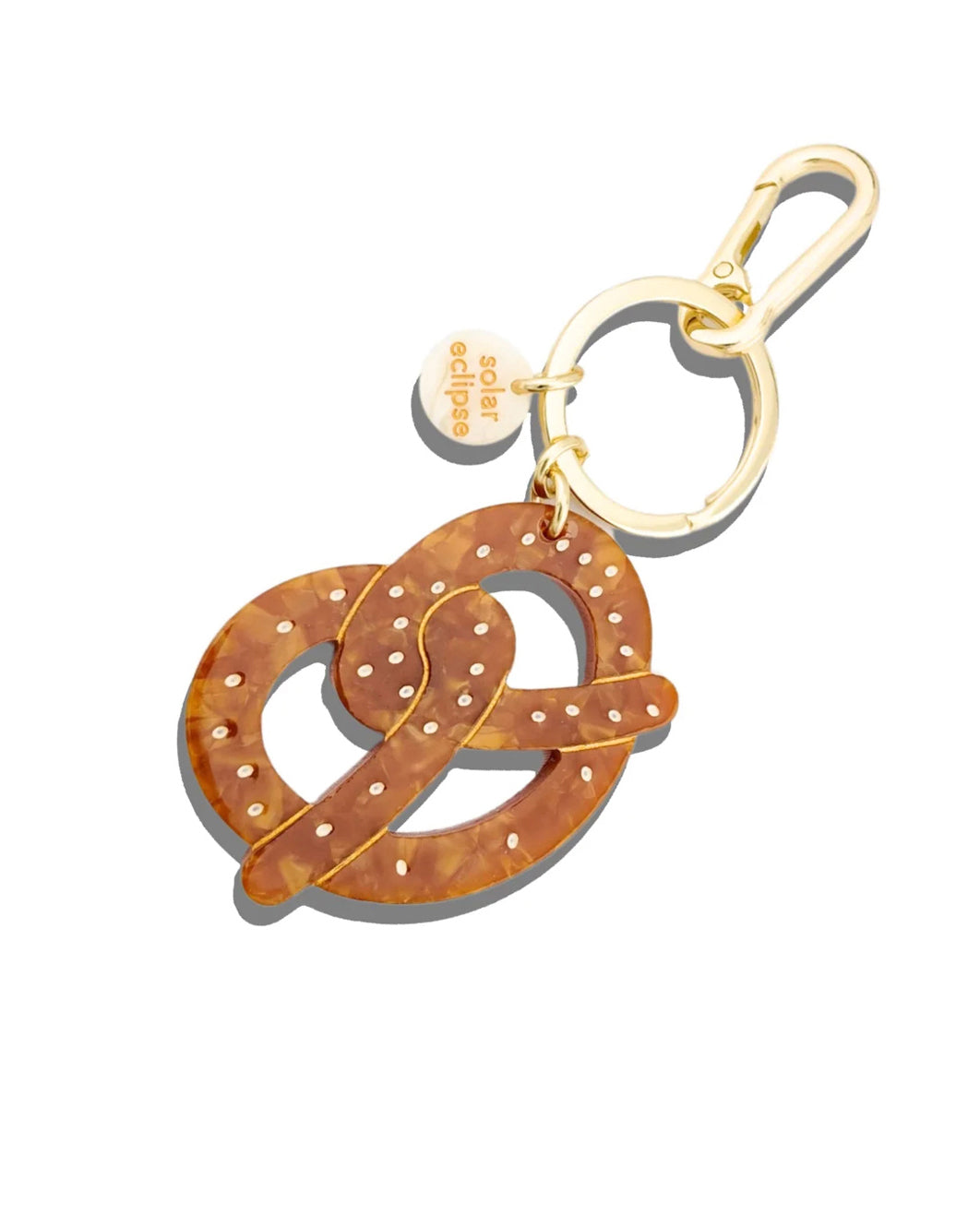 Pretzel Keyring - Brown