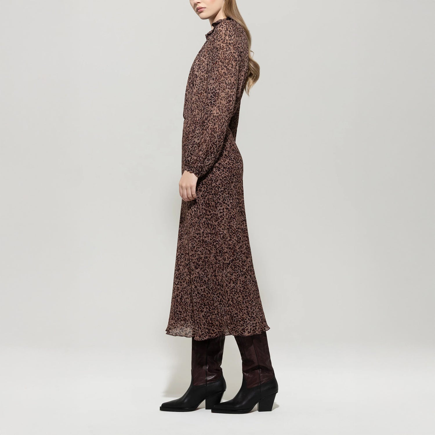 Printed Blouse - Walnut