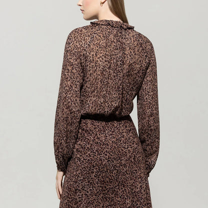 Printed Blouse - Walnut