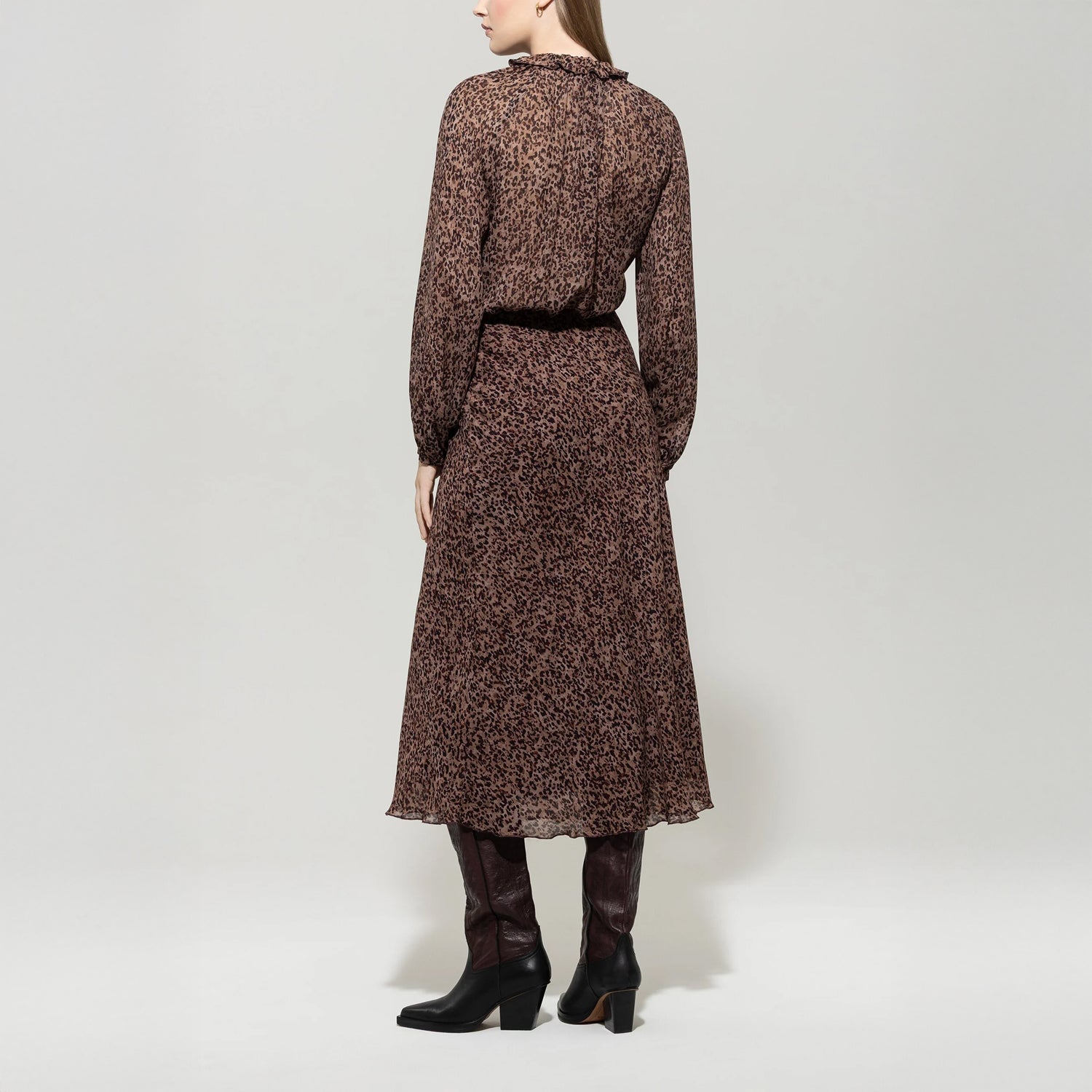 Printed Blouse - Walnut