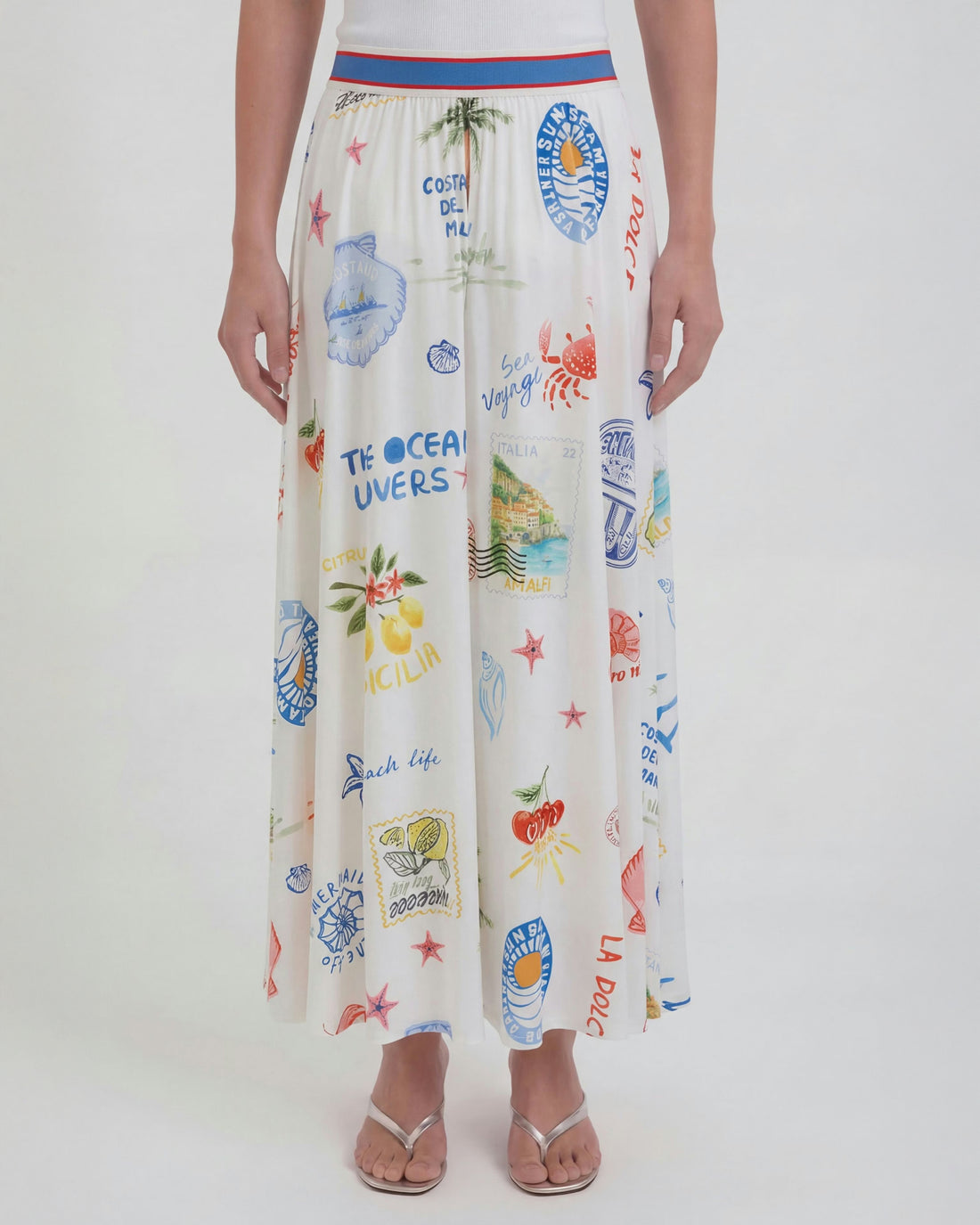 Printed Maxi Skirt - Multi