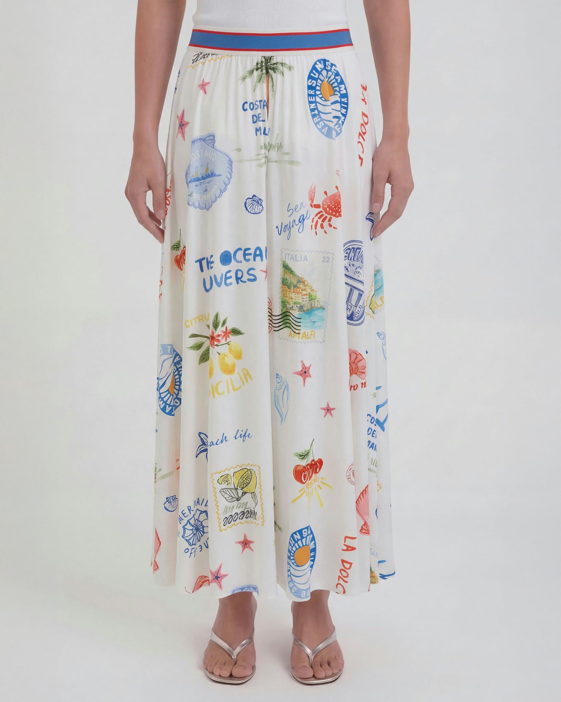 Printed Maxi Skirt - Multi