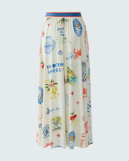 Printed Maxi Skirt - Multi