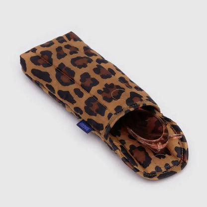 Puffy Glasses Sleeve - Leopard