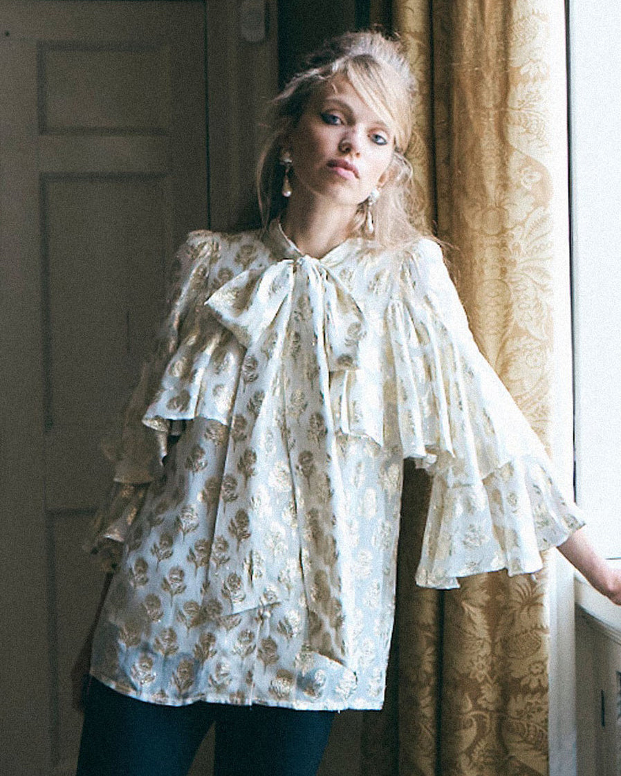 Regina  Blouse - Gold