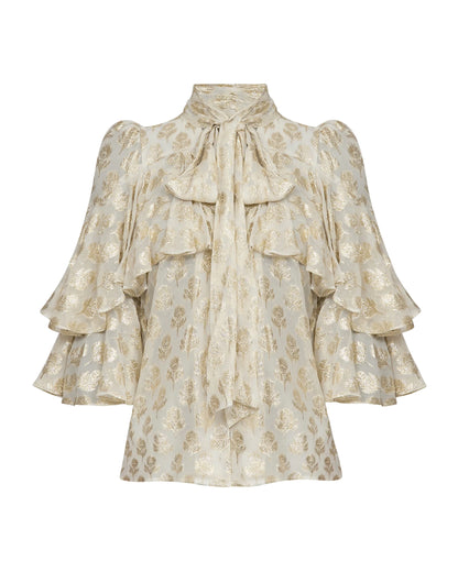 Regina  Blouse - Gold