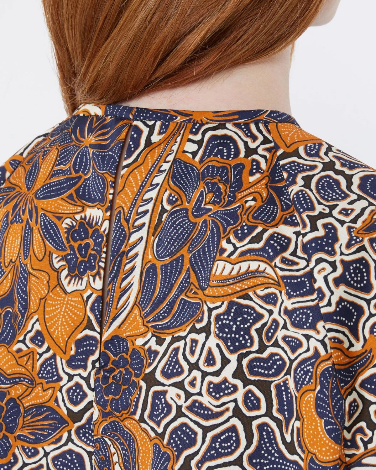 Quaglia Printed Blouse - Navy Multi