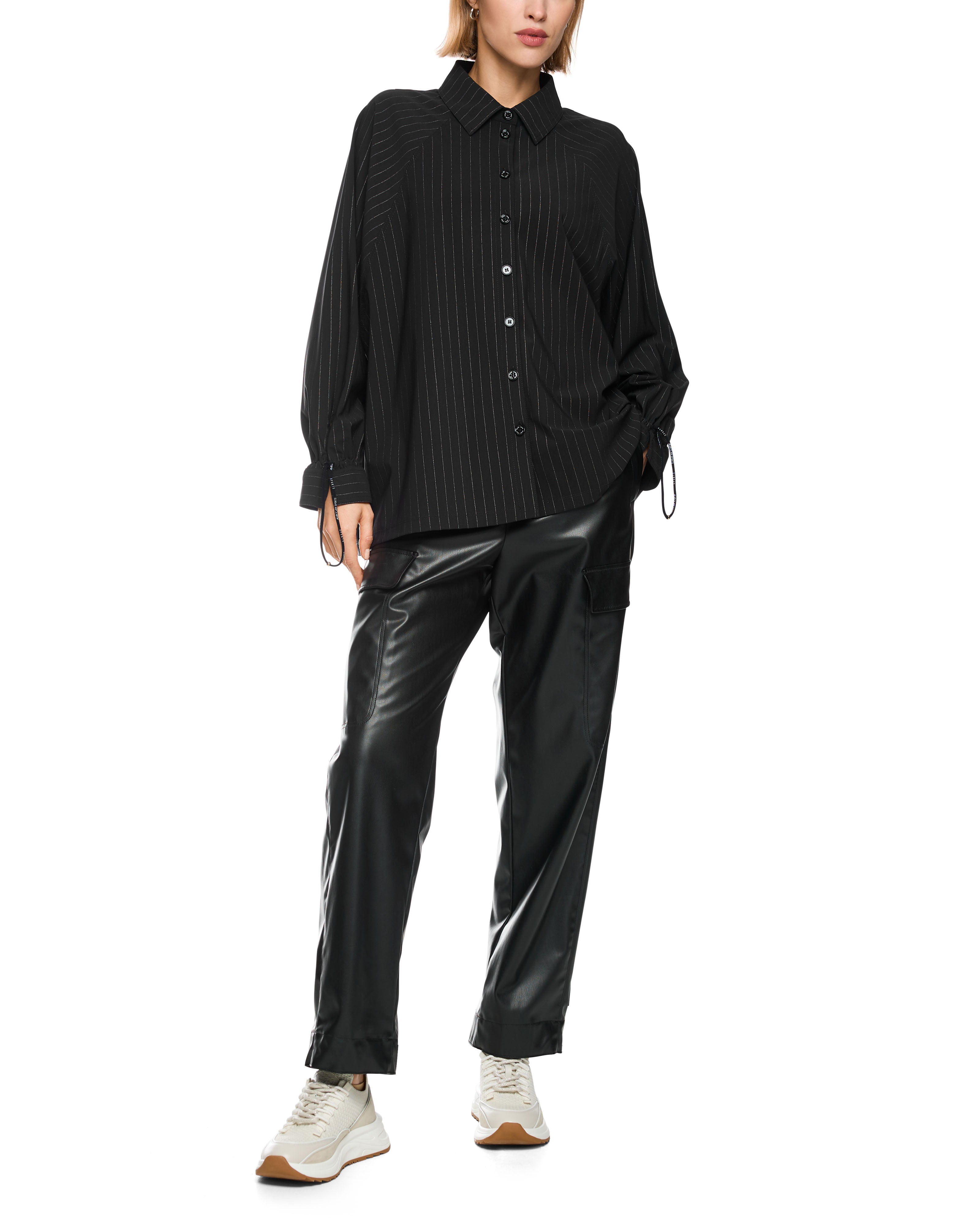 Relaxed Stripe Shirt - Black