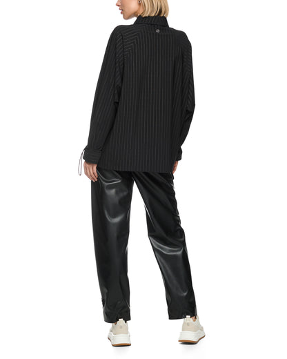 Relaxed Stripe Shirt - Black