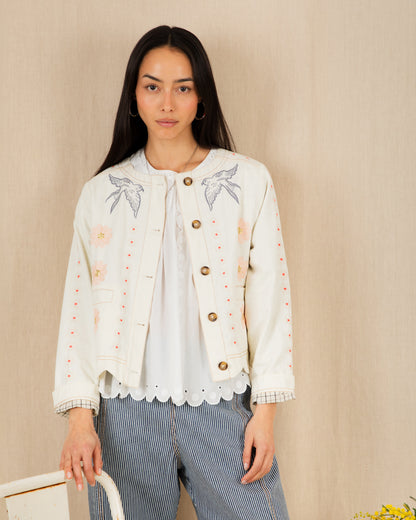 Rosie Jacket - Ecru Multi