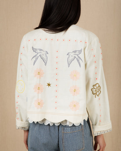 Rosie Jacket - Ecru Multi
