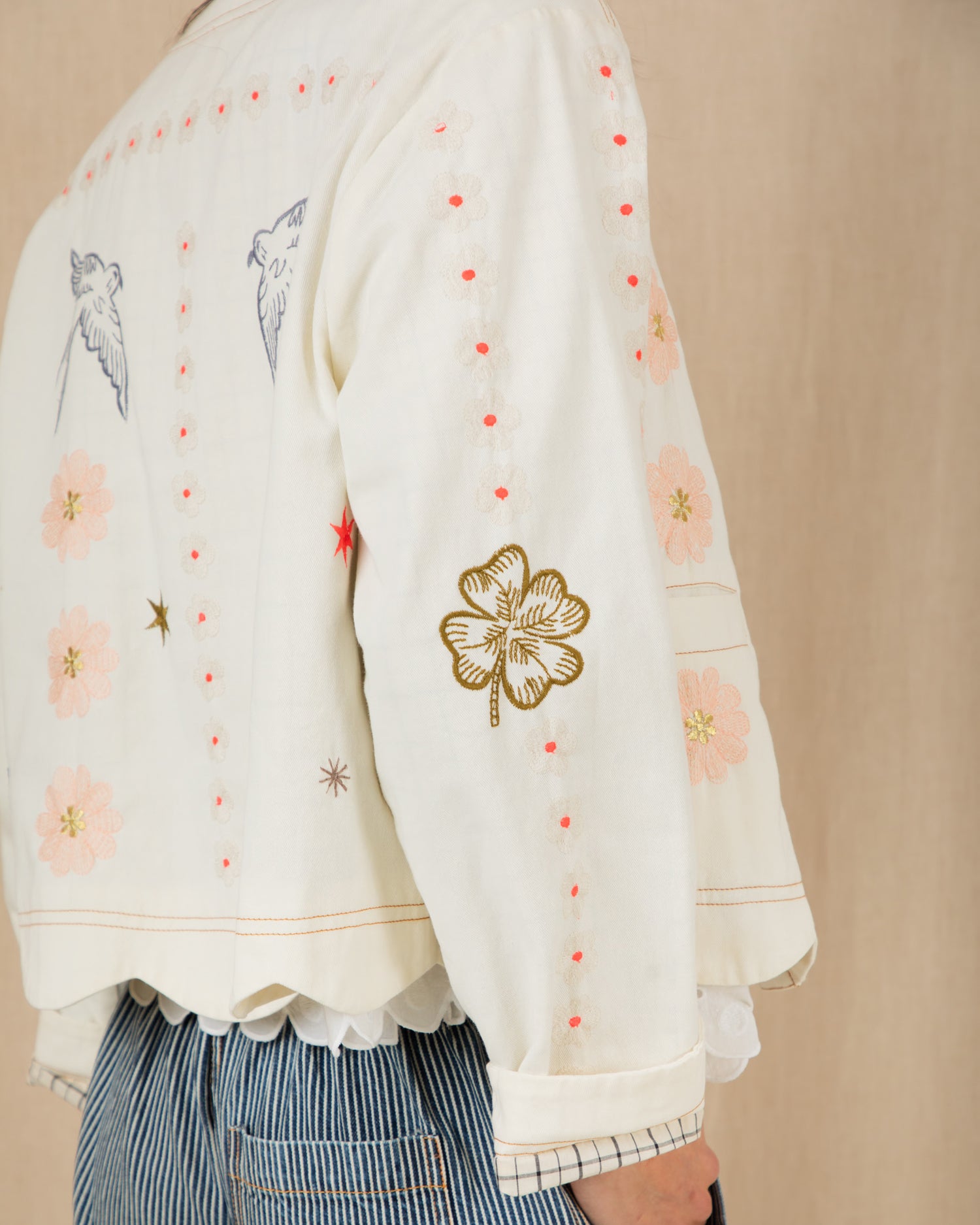 Rosie Jacket - Ecru Multi