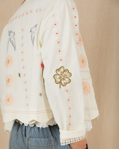 Rosie Jacket - Ecru Multi