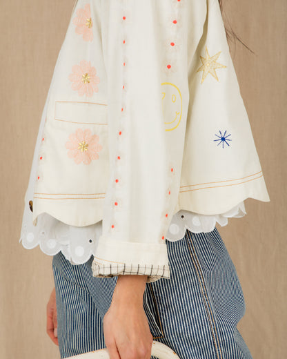 Rosie Jacket - Ecru Multi
