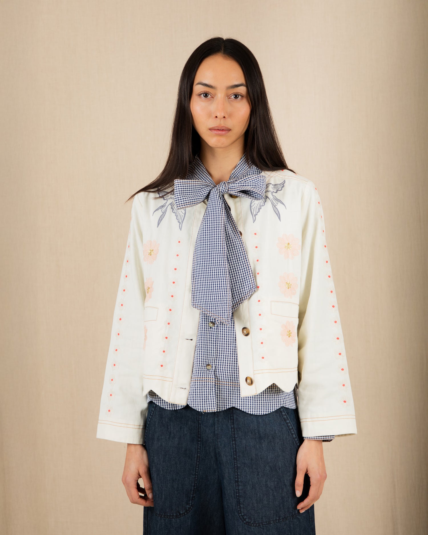 Rosie Jacket - Ecru Multi