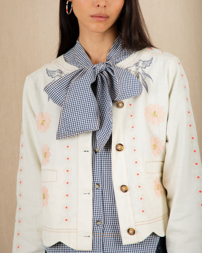 Rosie Jacket - Ecru Multi