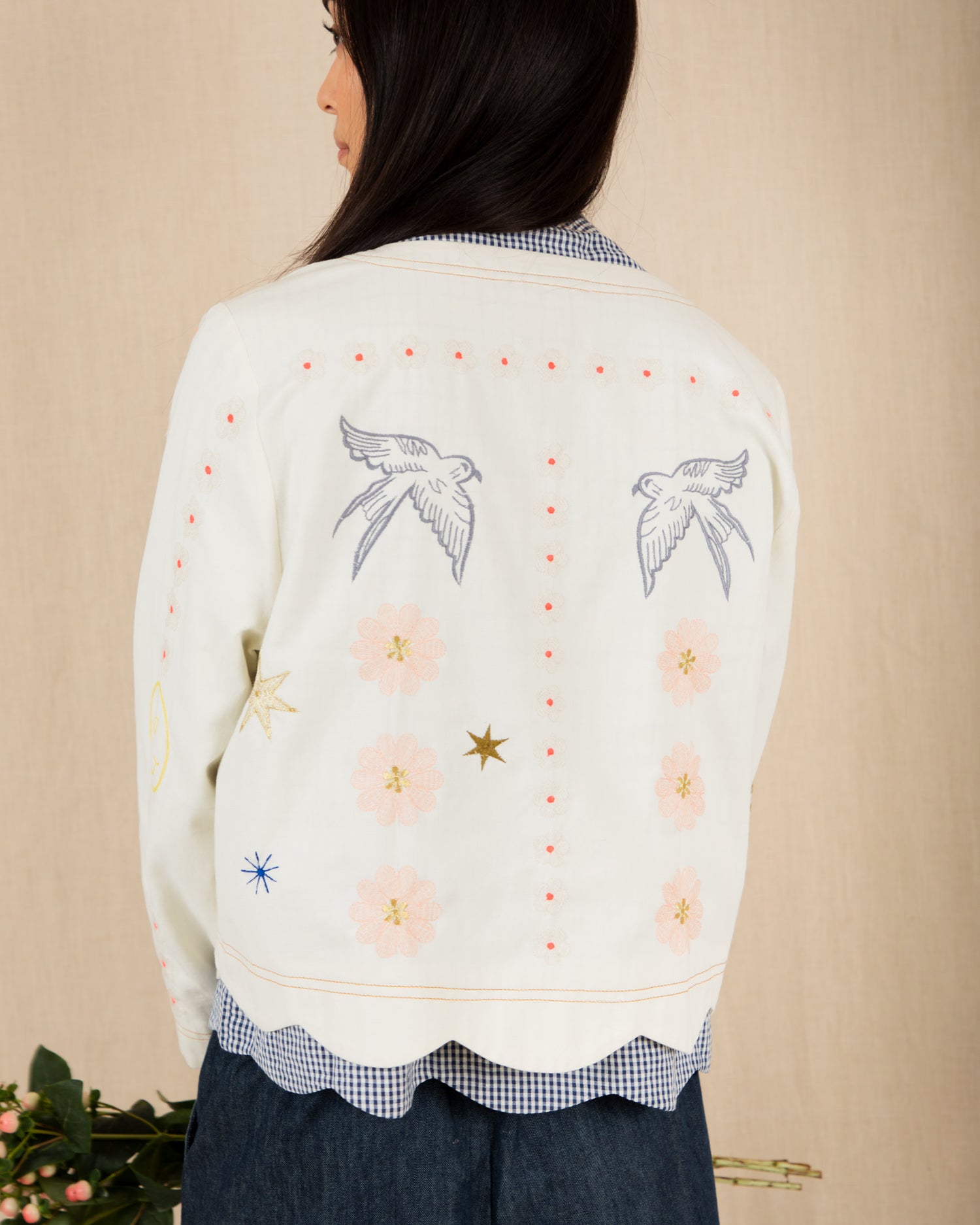 Rosie Jacket - Ecru Multi