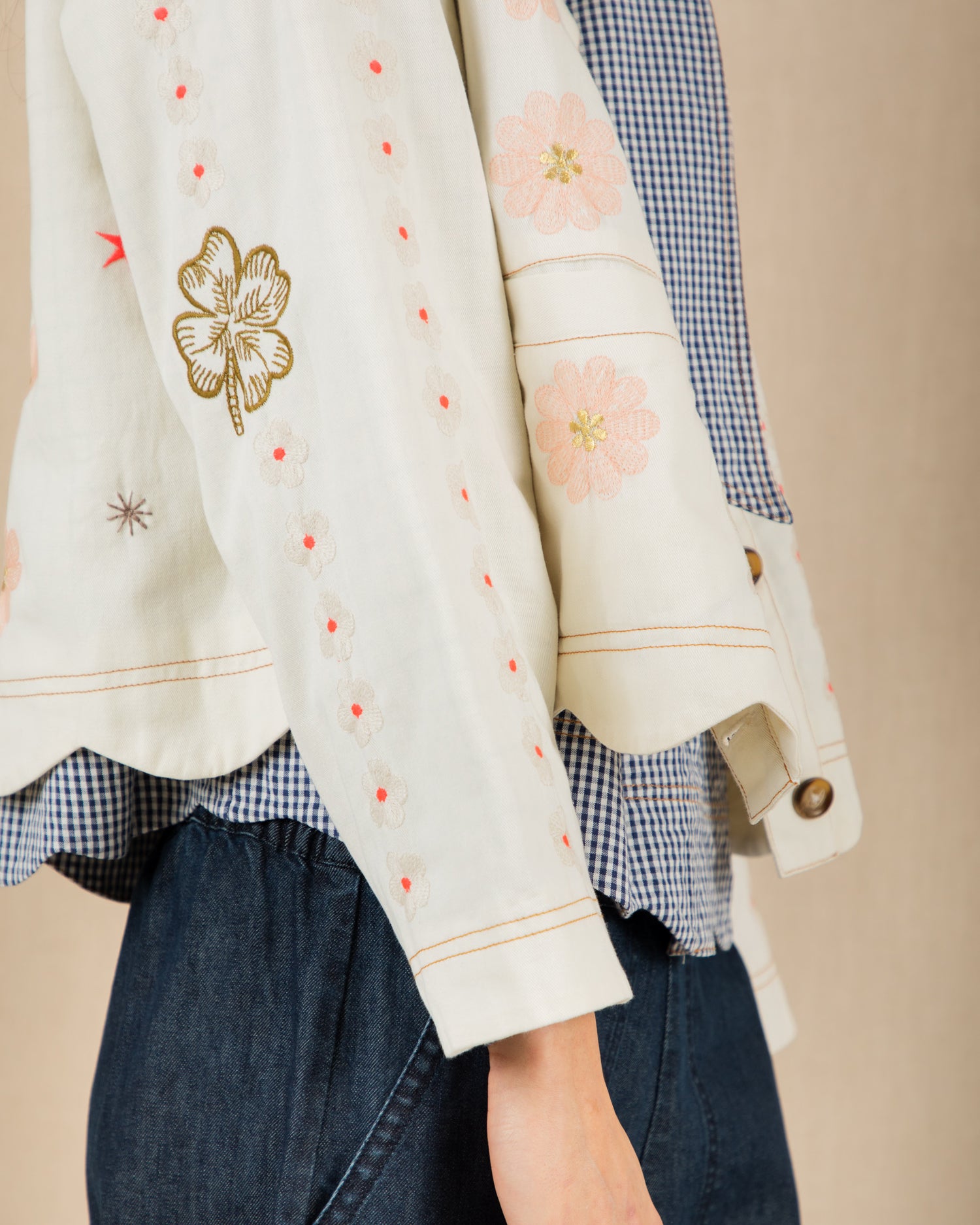 Rosie Jacket - Ecru Multi