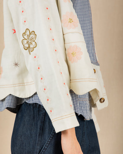Rosie Jacket - Ecru Multi