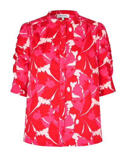 Rafaela Blouse With Gathered Sleeves - Hazel Berry