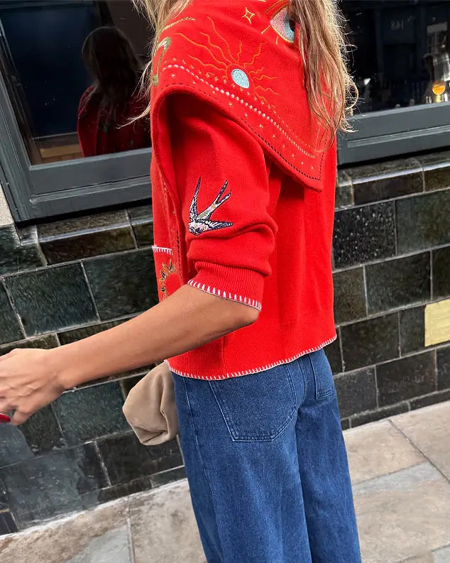 Mystcial Cardigan - Red