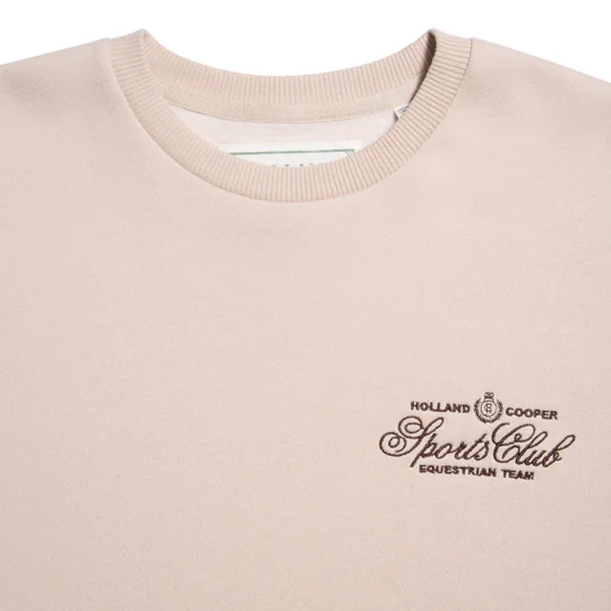 Relaxed Fit Crew Neck Sweat - Stone